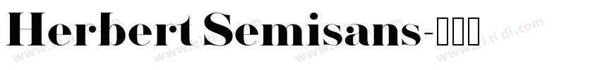 Herbert Semisans字体转换